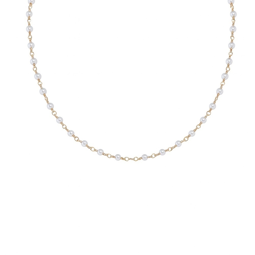 ⚜️ Elegant Pearl and Gold Necklace